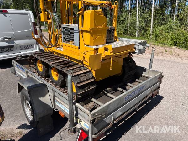 Borrbandvagn inkl. Släp Geotech 1000 