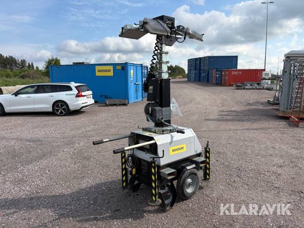 Belysningsmast TSR-LIGHT Luxtower 4x150W LED 7m