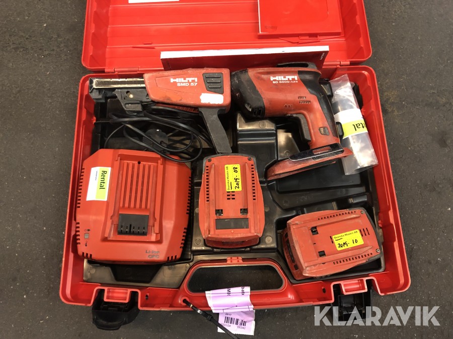 Skruvautomat batteri, 21,6V HILTI SD 5000-A22+SMD57 