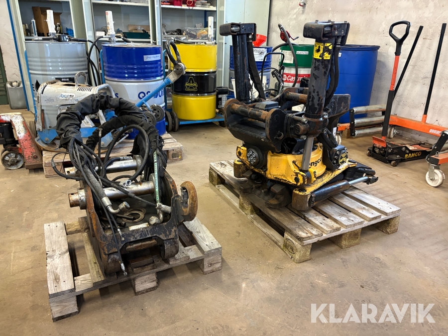 Tiltrotator med EE-Oil Engcon EC219 QSM60 med maskinfäste