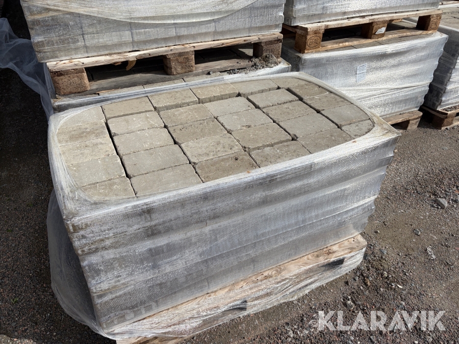 Tumlad marksten Grå , 21x14x5/ 10st pall