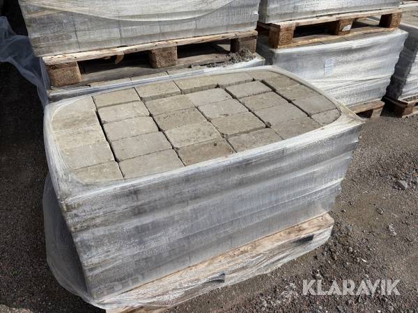 Tumlad marksten Grå , 21x14x5/ 10st pall