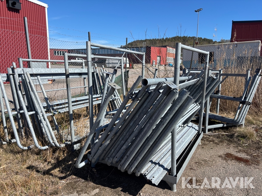 Staket Veland båge 47st med tillhörande ställning