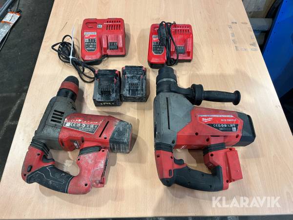 Bilningsmaskier Milwaukee M18 ONEFHP & M18? 2 st