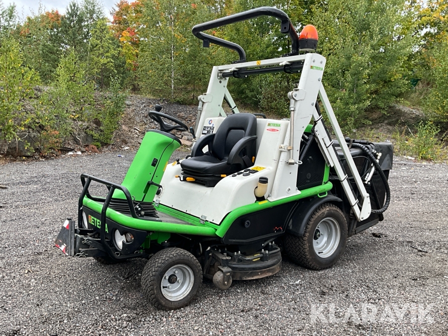 Gräsklippare Etesia H124DX med högtippande uppsamlare