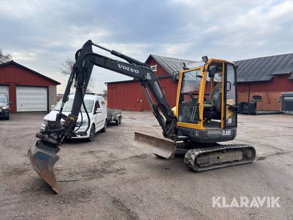 Grävmaskin Volvo ECR38 tiltrotator