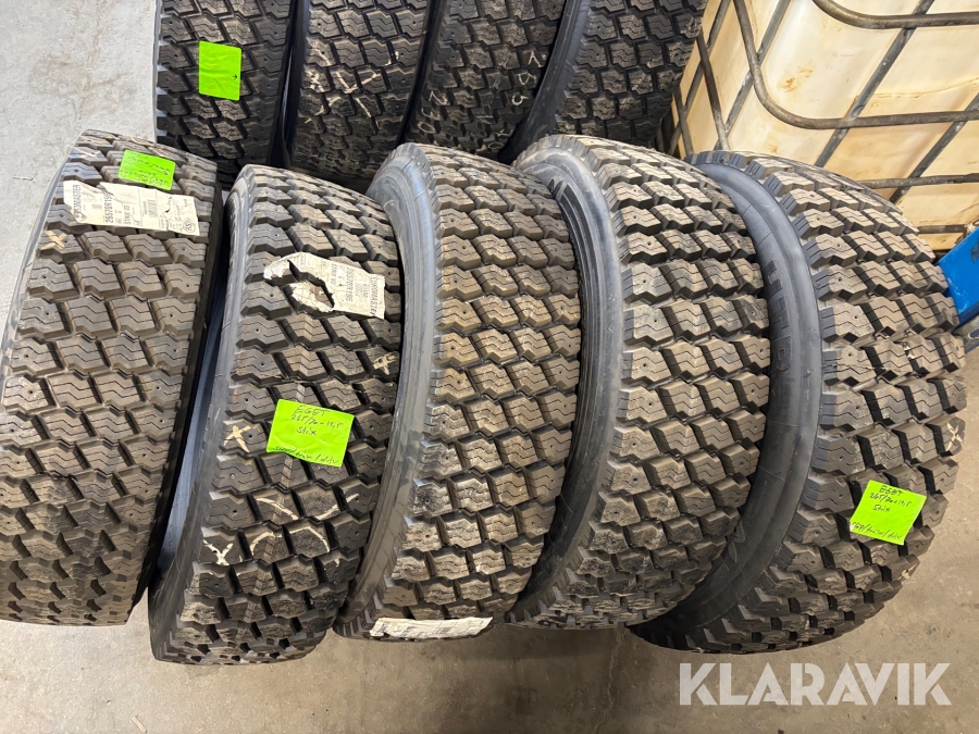 Lastbilsdäck Strix V3 regummerade, 5 st