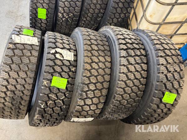 Lastbilsdäck Strix V3 regummerade, 5 st