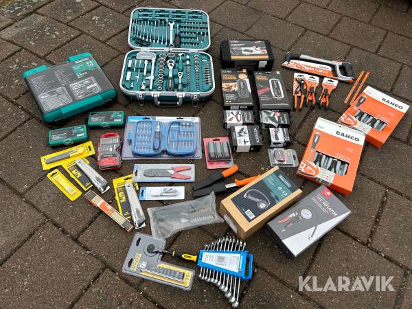 Verktyg, laddare, luftpåfyllare, mm