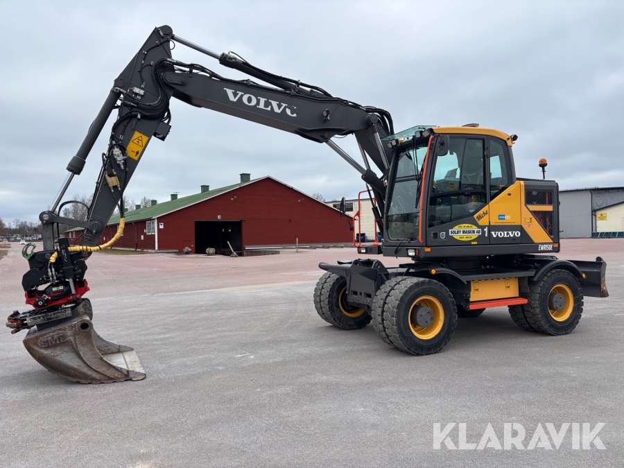 Grävmaskin / Hjulgrävare Volvo EWR150E med rotortilt