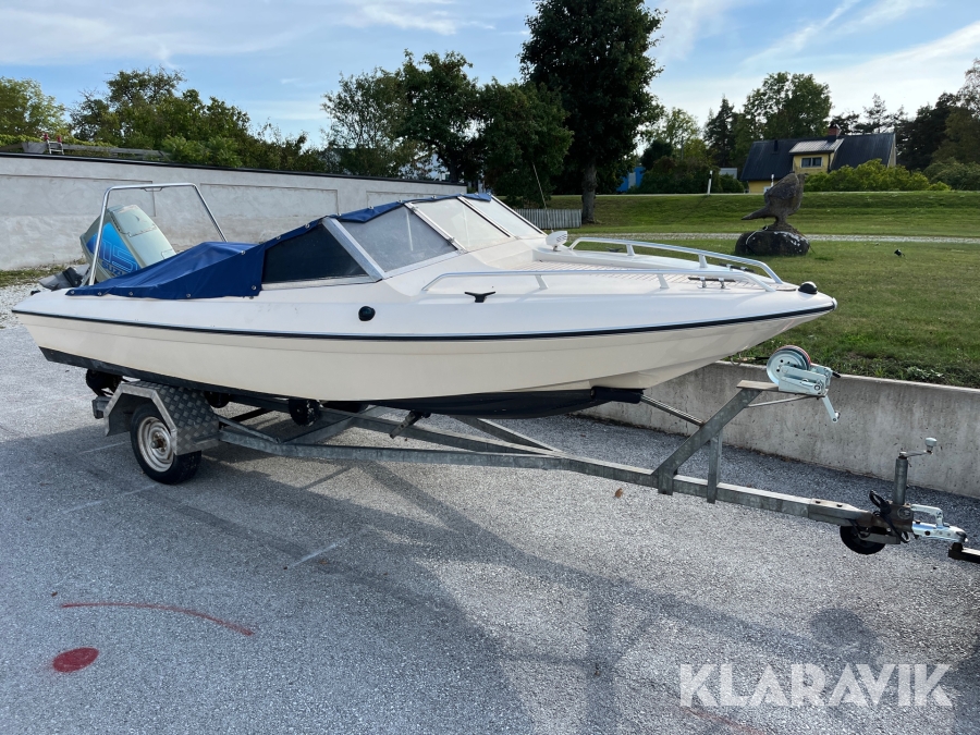 Motorbåt Fletcher 170 Bravo 115hk motor med båtkärra