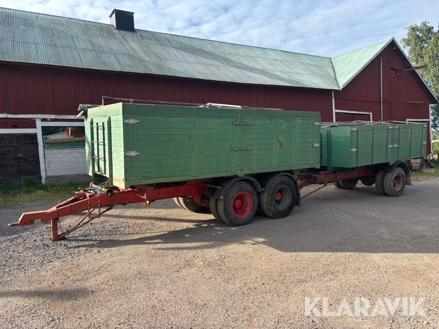 Spannmålsvagnar / tippkärror för spannmålståg