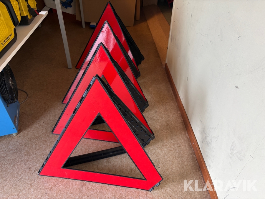 Varningstriangel Triopan ihopvikbar