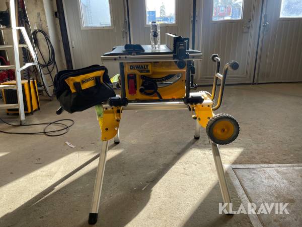 Klyvsåg batteri & sågbänk på hjul Dewalt DCS7485, DE7400