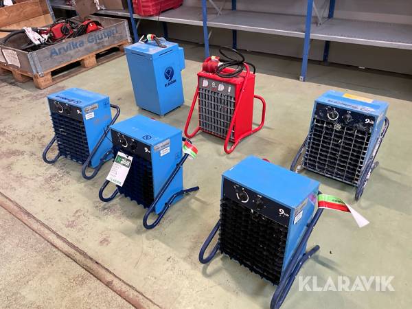 Fläktar 6st El-Björn, Frico VF9B, TF 3EL, P93