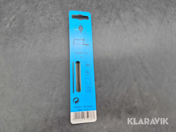 Lövsågblad Wera 75 nr 3, metall, 130 mm, 120 blad