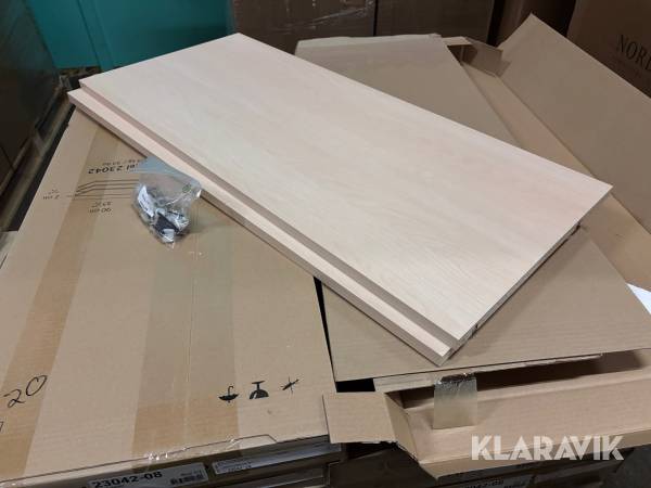 Hyllplan Tvilum-scanbirk 90x40x2cm 20st