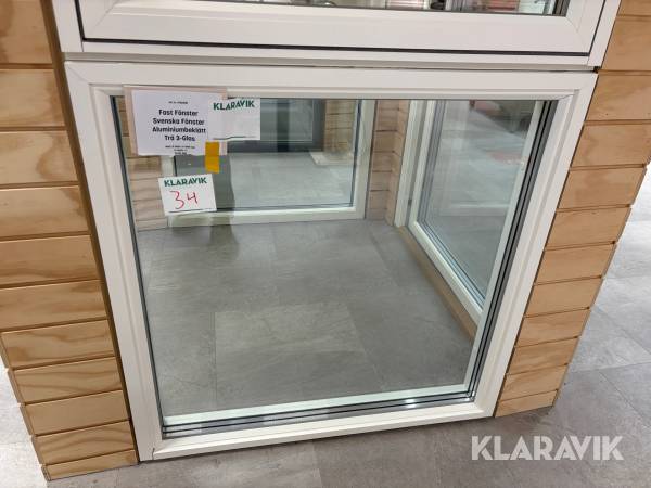 Fast Fönster Svenska Fönster 3-glas Trä aluminium beklätt