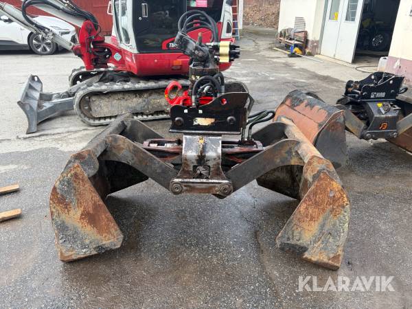 Gripskopa Bakker 400L med maskinfäste och rotor