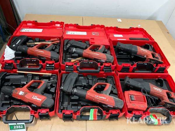 Tigersåg och bultpistol Hilti paket med 6st