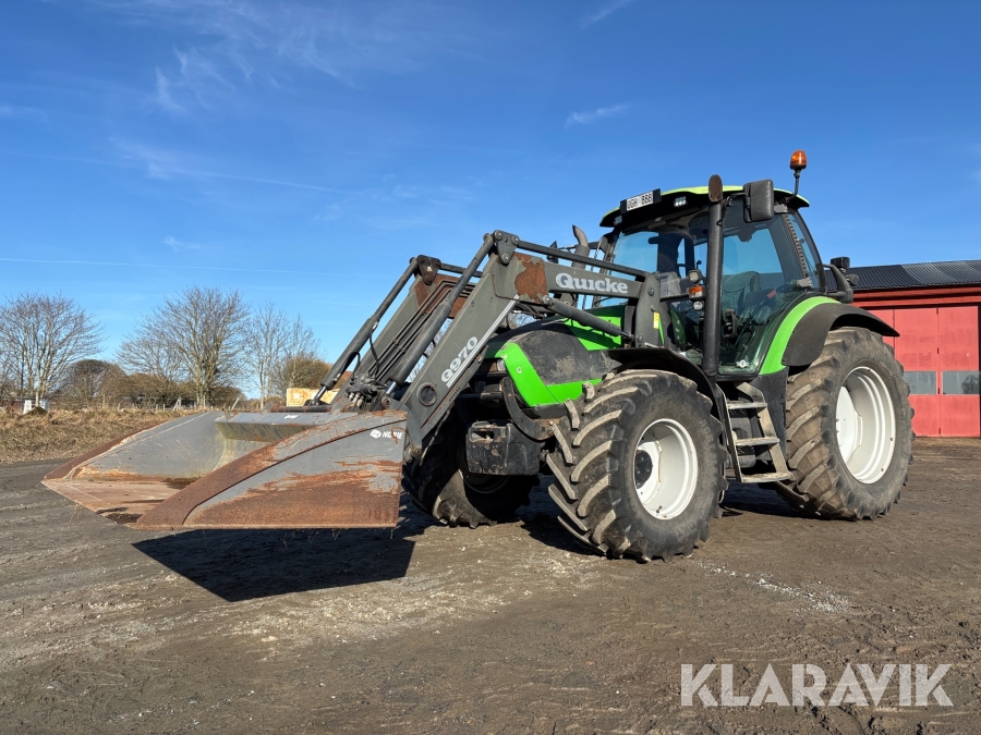 Traktor Deutz-Fahr Agrotron 118 - Med frontlastare och 2 redskap