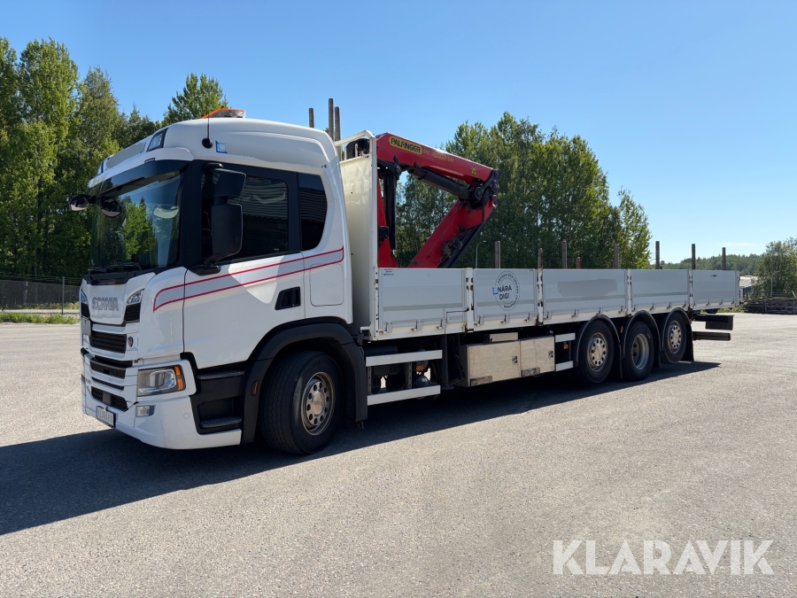 Lastbil Scania P410 B8x2/*6nb med Palfinger-kran