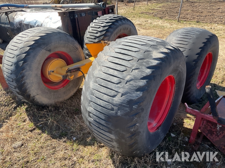 Medstyrande boggi Olby 18 kubik för gödseltunna