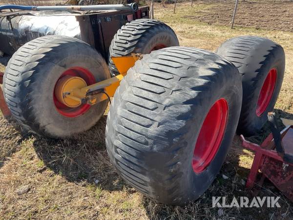 Medstyrande boggi Olby 18 kubik för gödseltunna