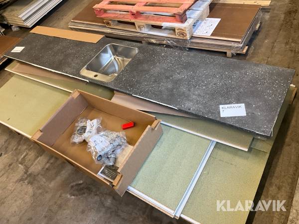 Bänkskiva med diskho