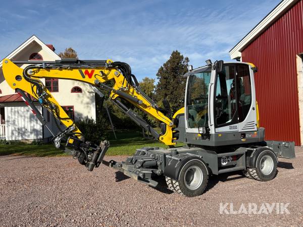 Grävmaskin Wacker Neuson EW65 med tiltrotator och redskap