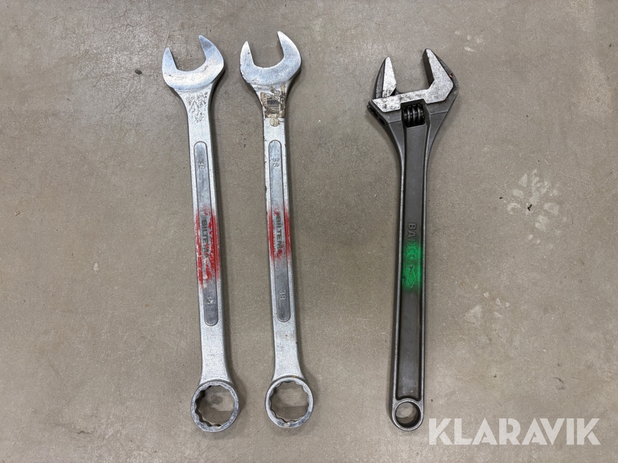 Ringnycklar + skiftnyckel