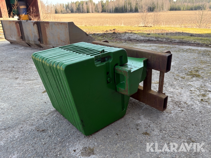 Frontvikt John Deere 1000kg