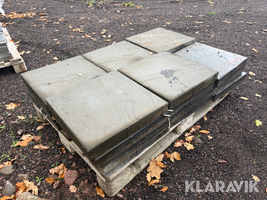 Plattor med struktur 400x400x60 mm 20 st