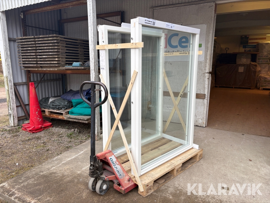 Fasta fönster Nordan två styck