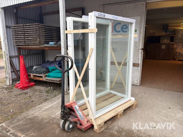 Fasta fönster Nordan två styck