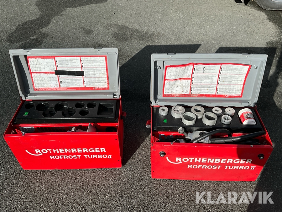 Rörfrys 1st plus 1st reservdelsmaskin Rothenberger Rofrost turbo 2 , R404A