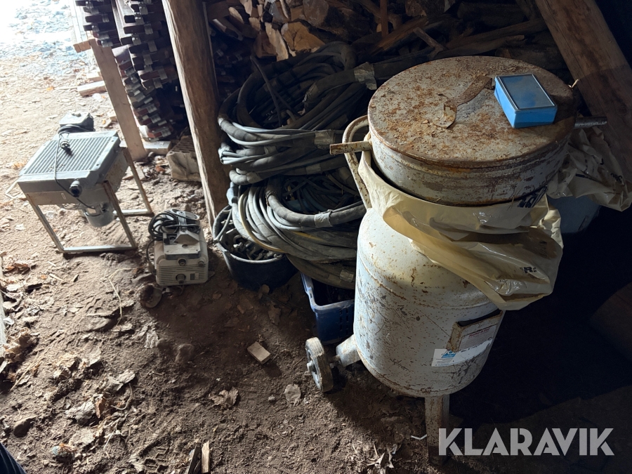 Blästermaskin Radler & Ruf med tillbehör