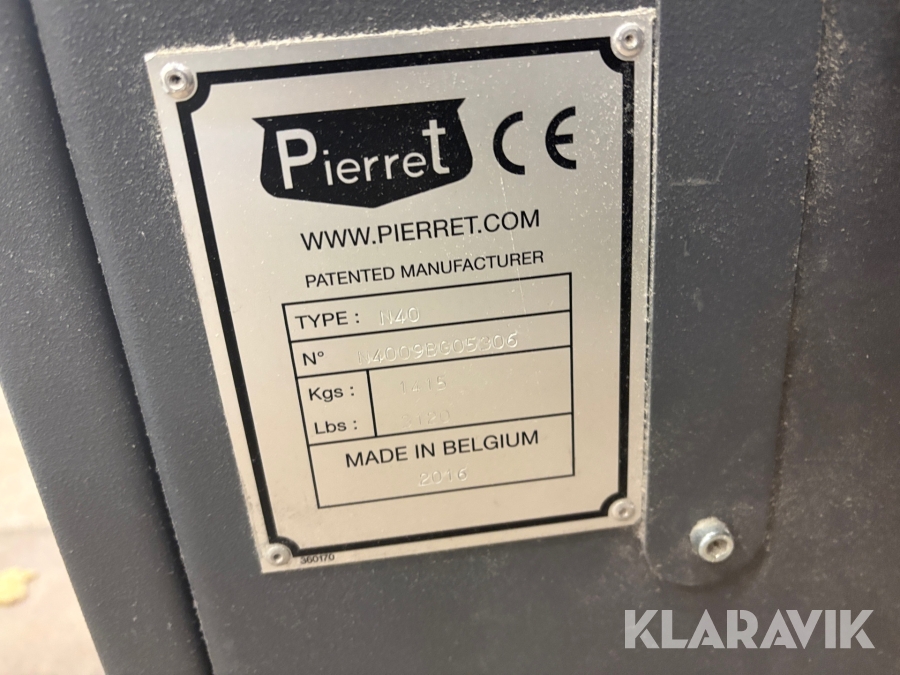Giljotin/klipp Pierret N40 2 st med 1 st transportband