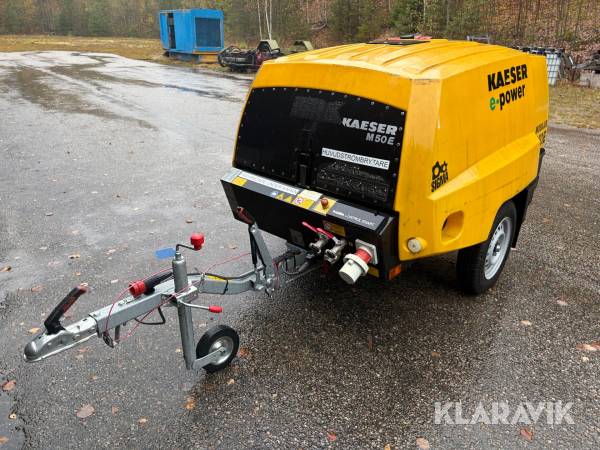 Släpvagnskompressor Kaeser M50E Eldriven