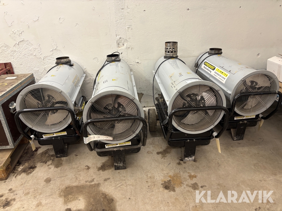 Dieselvärmare 40-60 kW 4st