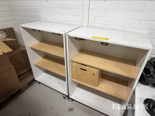 Förvaringsskåp på Hjul 2st