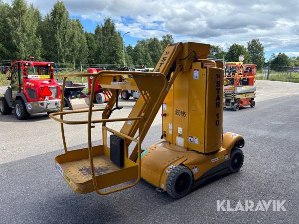 Pelarlift Haulotte Star 10 med jibb