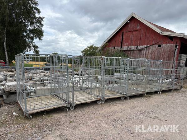 Rullcontainer / Vedbur 7st