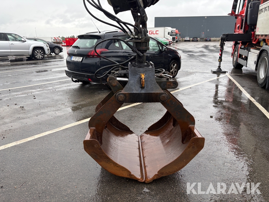 Hydraulisk grip/klo med tiltrotator