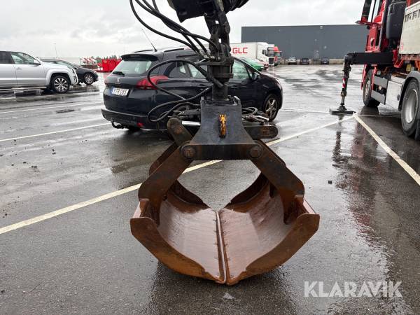 Hydraulisk grip/klo med tiltrotator
