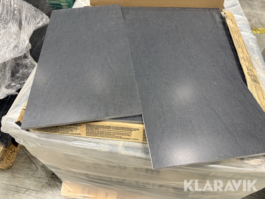 Granitkeramikplattor Svart 86m²