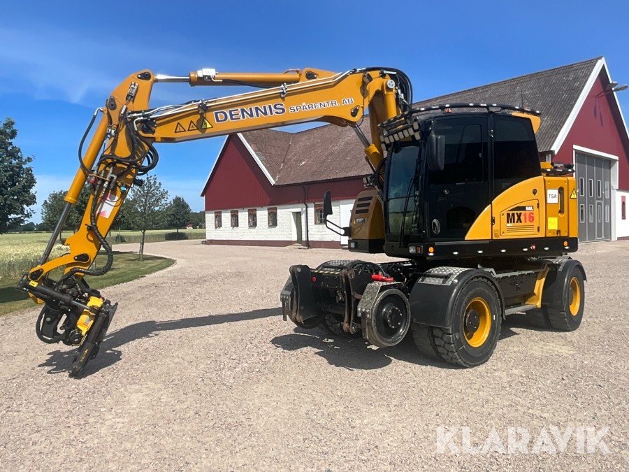Grävmaskin Hydrema MX16 Rail