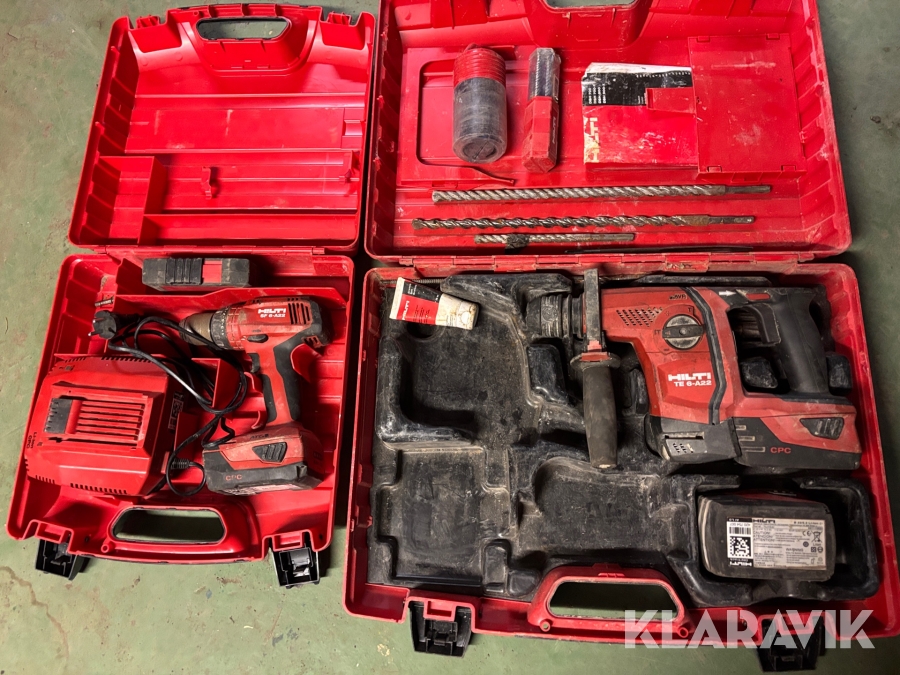 Paket med handmaskiner för betong Hilti TE 6-A22 Hilti SF 6a-22