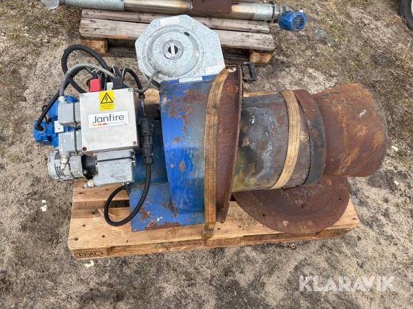 Pelletsbrännare Janfire Jet med styrskåp