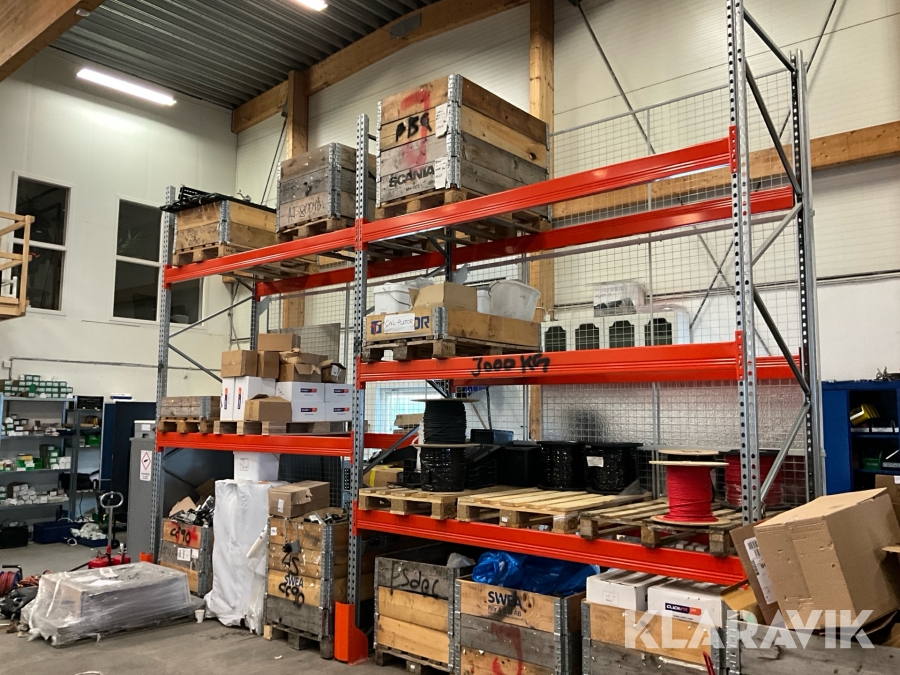 Pallställage 3 sektioner inklusive fallskyddsgaller